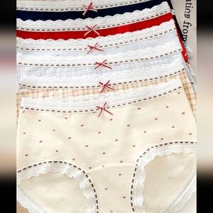 Lace Trim Panties-6 Pcs